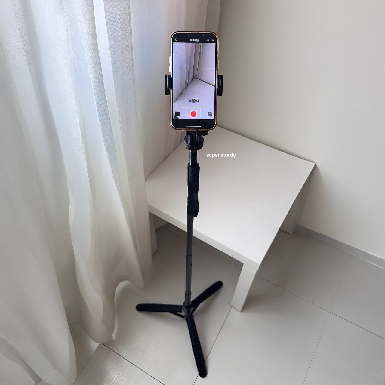 5ft Foldable Tripod Stick with 360° Rotation & Bluetooth Remote