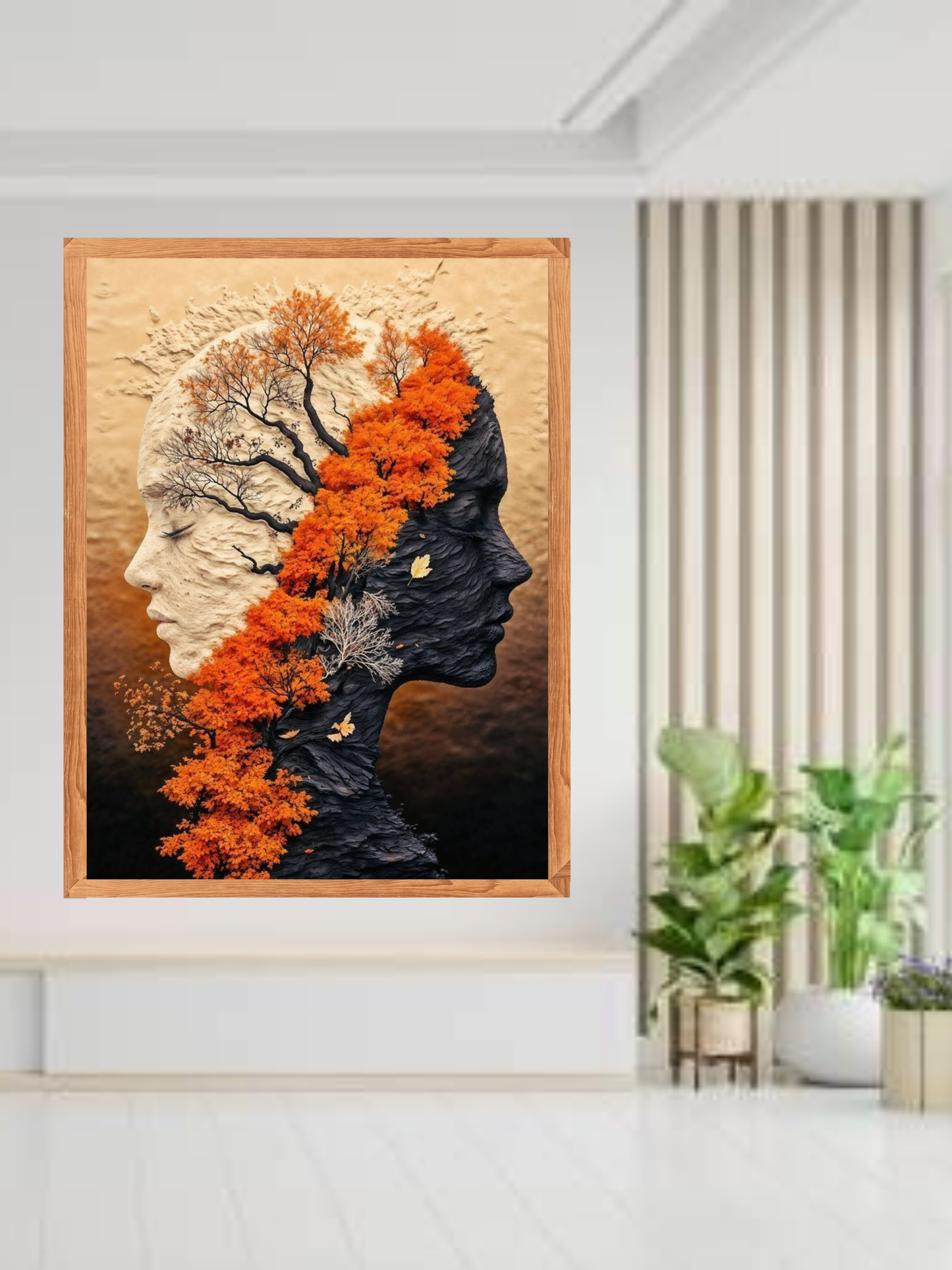 Seasons of Duality – Nature Inspired Abstract Canvas Wall Art