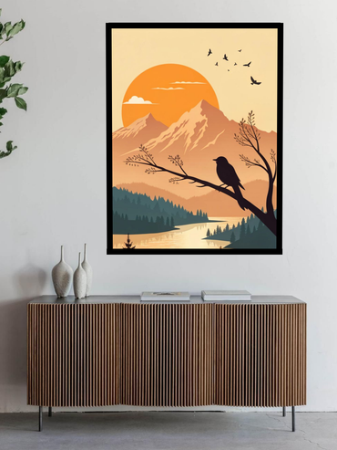 Sunset Serenity – Nature Landscape Canvas Wall Art