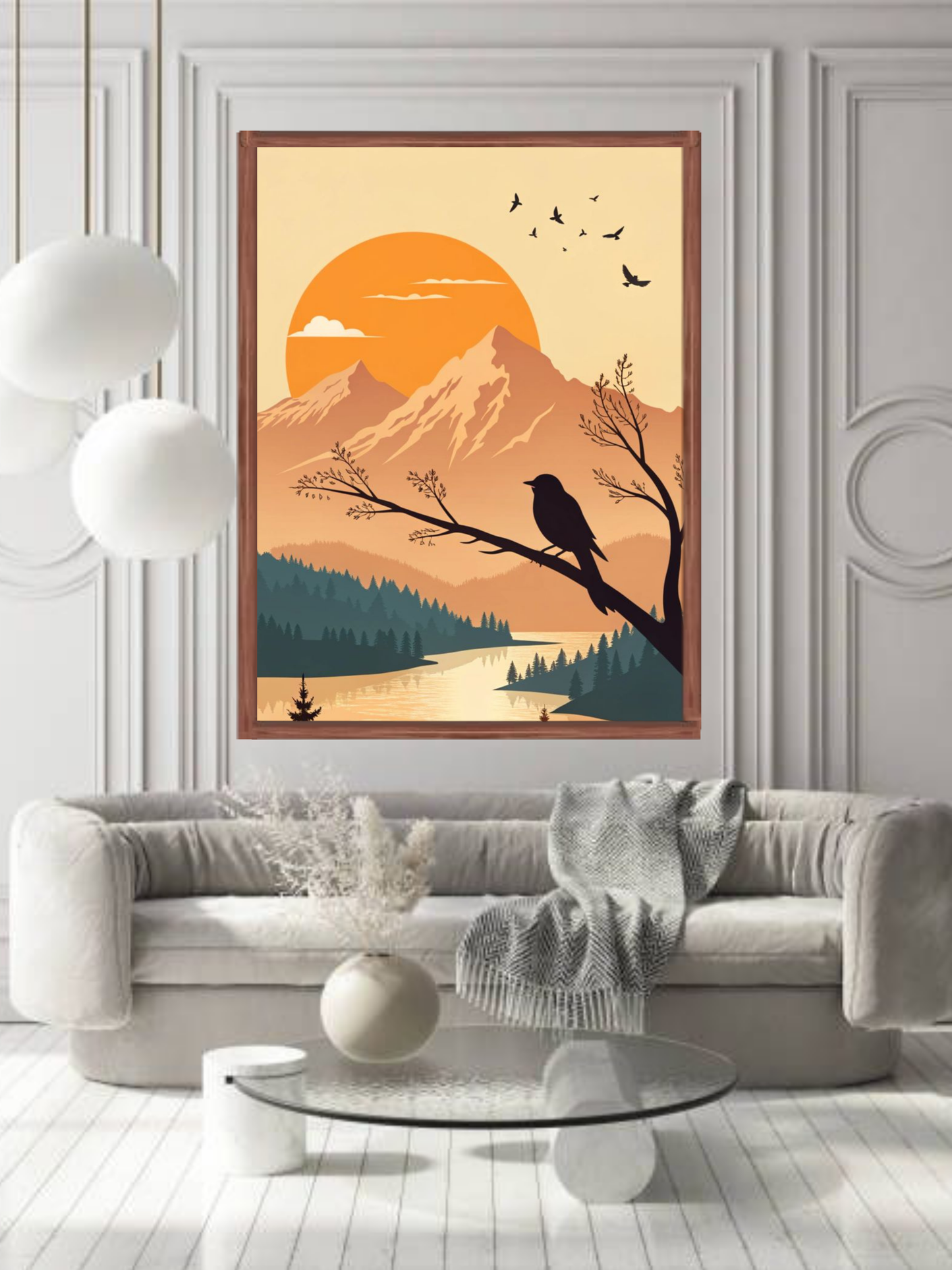 Sunset Serenity – Nature Landscape Canvas Wall Art