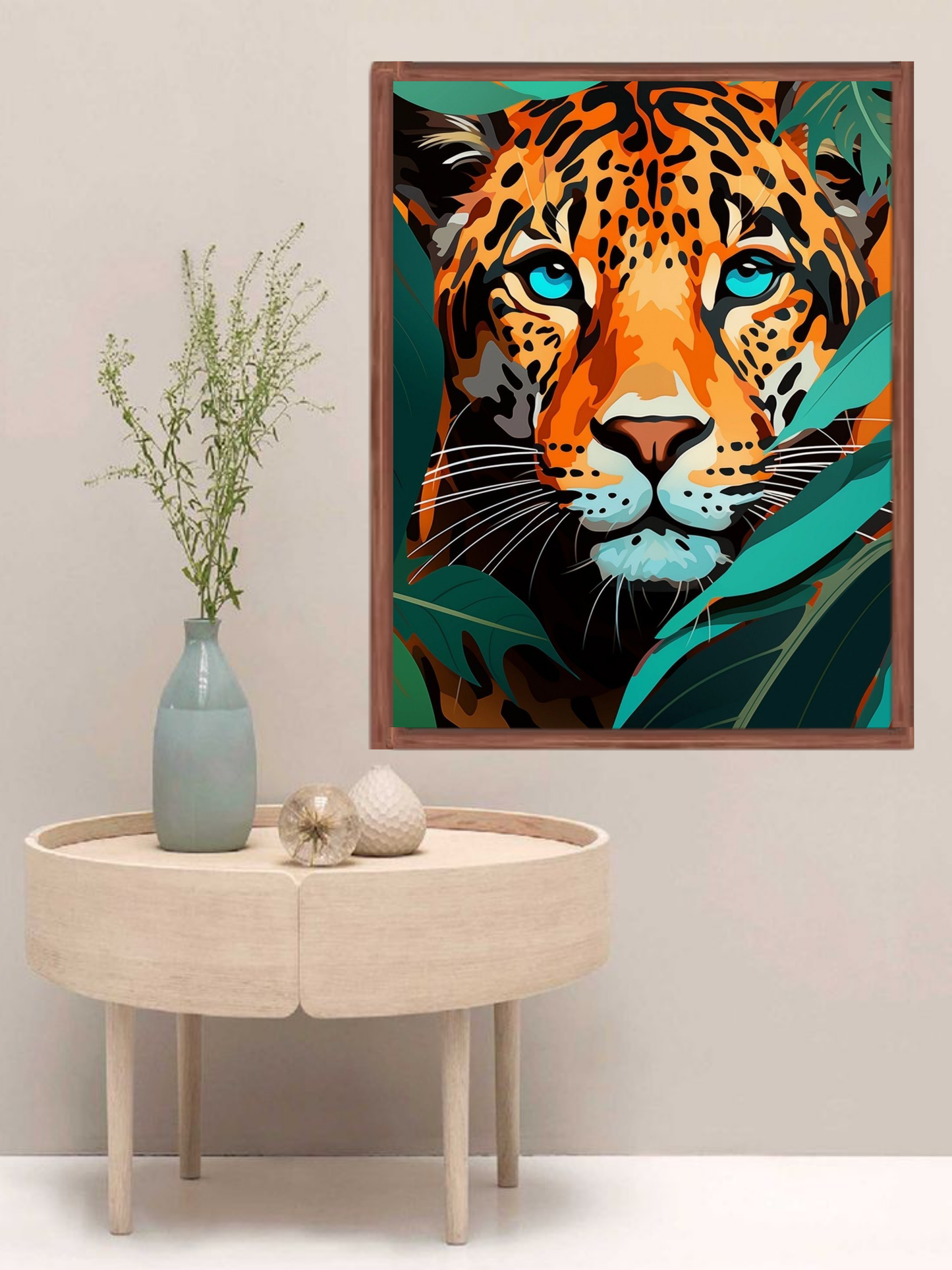 Majestic Leopard Canvas Wall Art – Bold Wildlife Jungle Décor