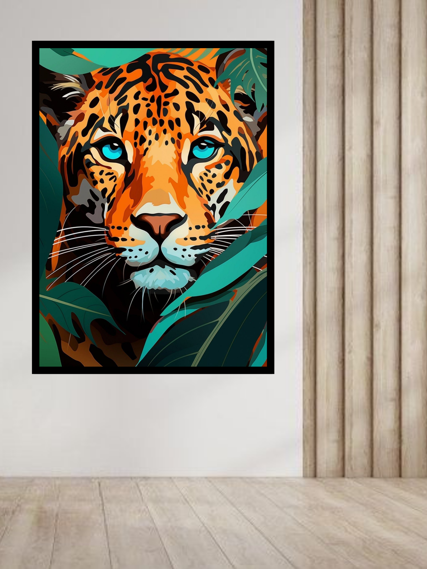 Majestic Leopard Canvas Wall Art – Bold Wildlife Jungle Décor
