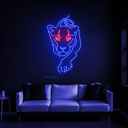 Lion Neon LED Light – Bold Wall Art for Living Rooms, Lounges & Creative Spaces