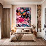 Abstract Graffiti Wall Art Canvas Painting