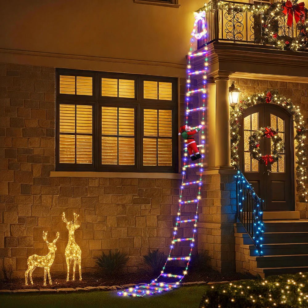 LED Climbing Santa Ladder Light - Memories Insite