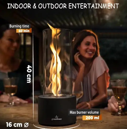 Spiral™ Tabletop Fireplace Lamp