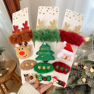 Festive Christmas Hair Clips & Accessories(Random Piece) | Santa, Reindeer & Christmas Tree Holiday Barrettes - Memories InsiteCHRISTMAS CLIPS
