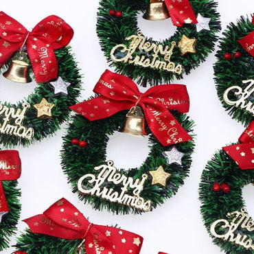 Christmas Wreath Cake Decoration Topper - Memories InsiteCHRISTMAS GARLAND TOPPERS-1