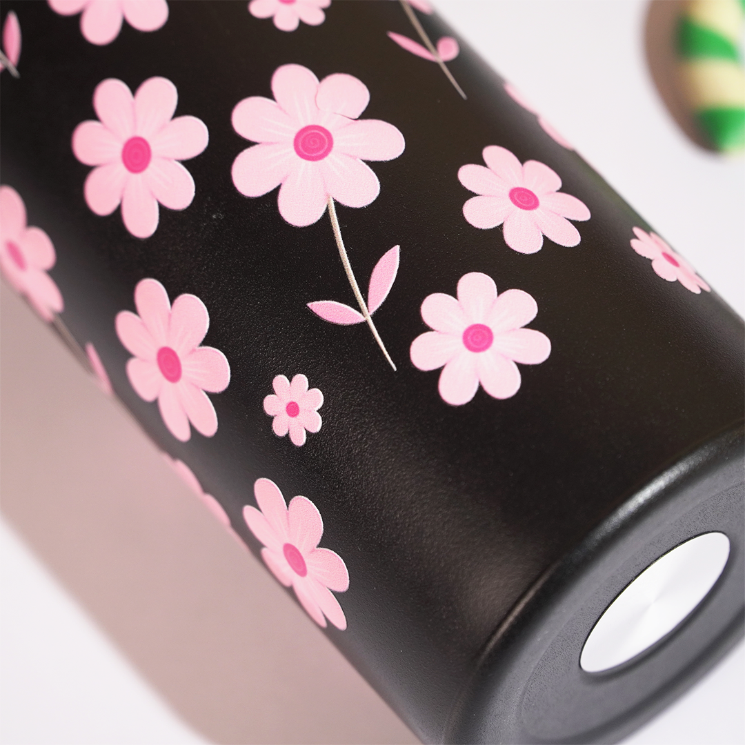 Daisy Bloom Vacuum Insulated Tumbler – 490ml