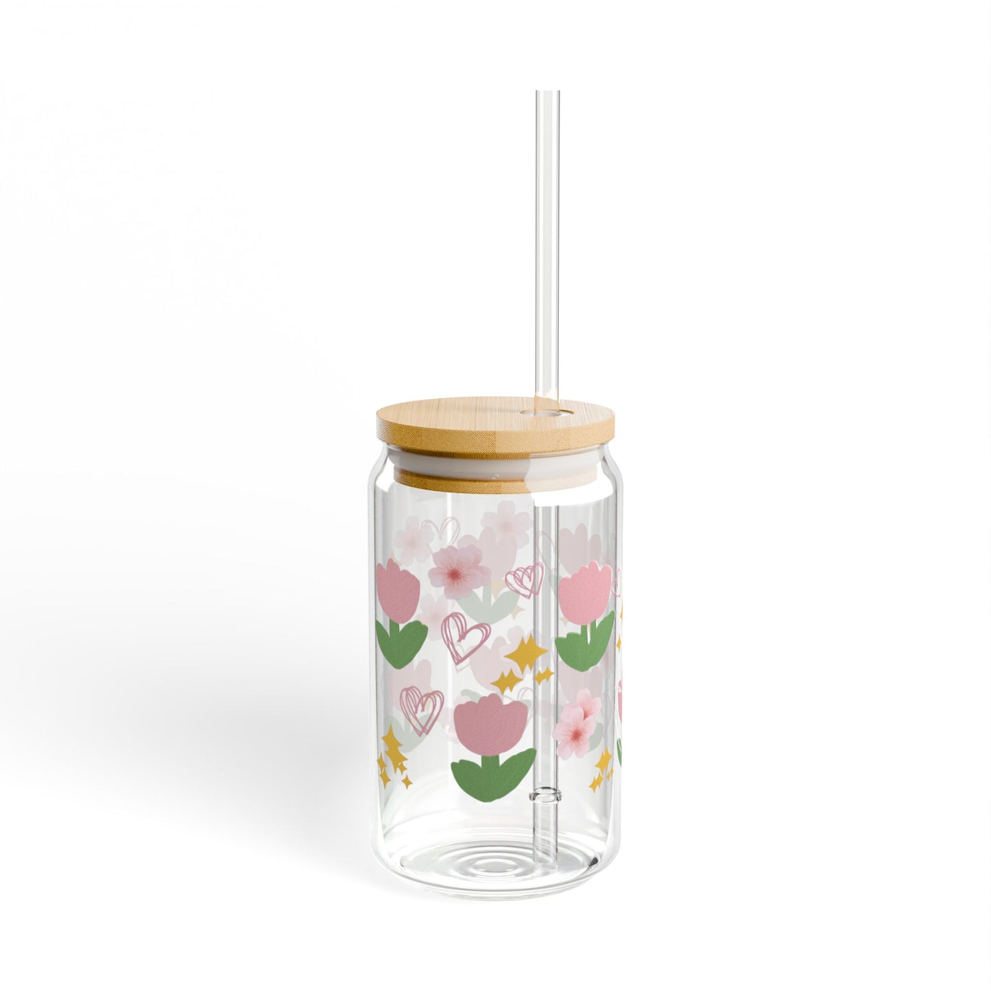 Personalized Tulip Glass Tumbler