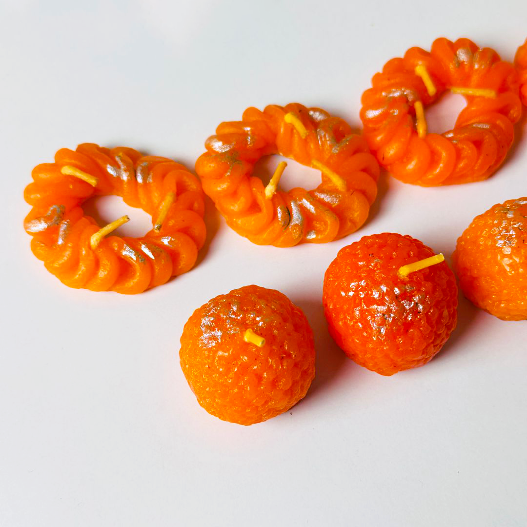 Laddu & Imarti Festive Decorative Candles – Set of 8