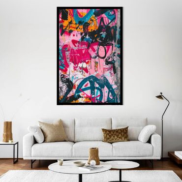 Abstract Graffiti Wall Art Canvas Painting