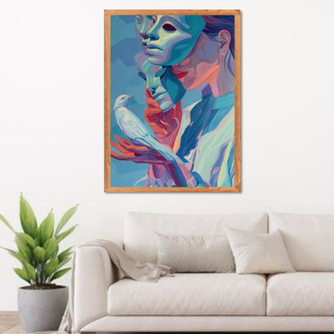 Abstract Surreal Woman Canvas Wall Art