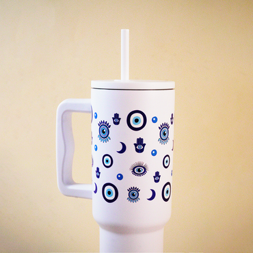 Good Vibes Only Tumbler – Evil Eye Designed Tumbler