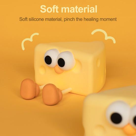 Cheese Silicone LED Night Light For Kids - Memories InsiteSilicone Cheese Lamp L54