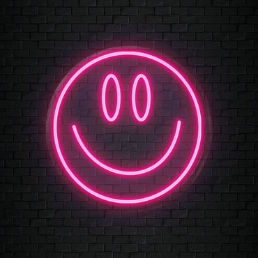 Smiley Face Neon LED Light – Fun Wall Décor for Bedrooms, Cafés & Party Spaces