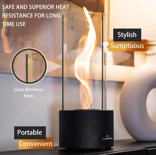 Spiral™ Tabletop Fireplace Lamp