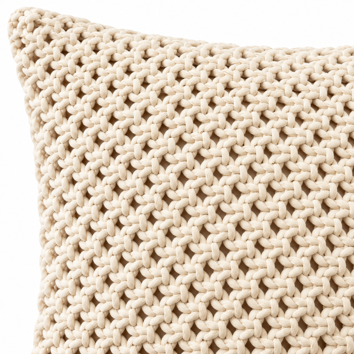 Chunky Knit Cushion Covers – Set of 2, 16 × 16 Inch