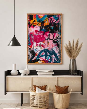 Abstract Graffiti Wall Art Canvas Painting