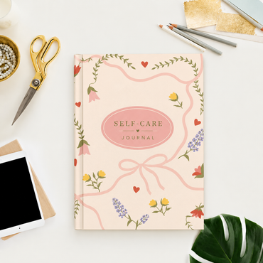 Soft Floral Self-Care & Reflection Journal Diary