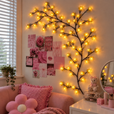 MEMORIES INSITE® YELLOW ROSE TREE BRANCH WALL LIGHT