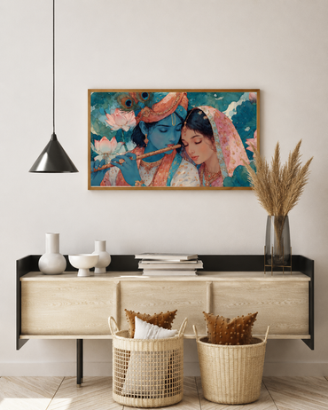Radha Krishna Canvas Wall Art
