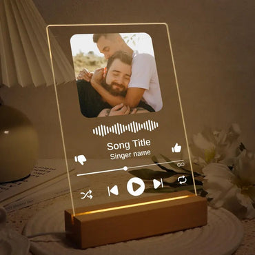 Custom Spotify Glass LED Frame – Your Song, Your Memory - Memories Insite