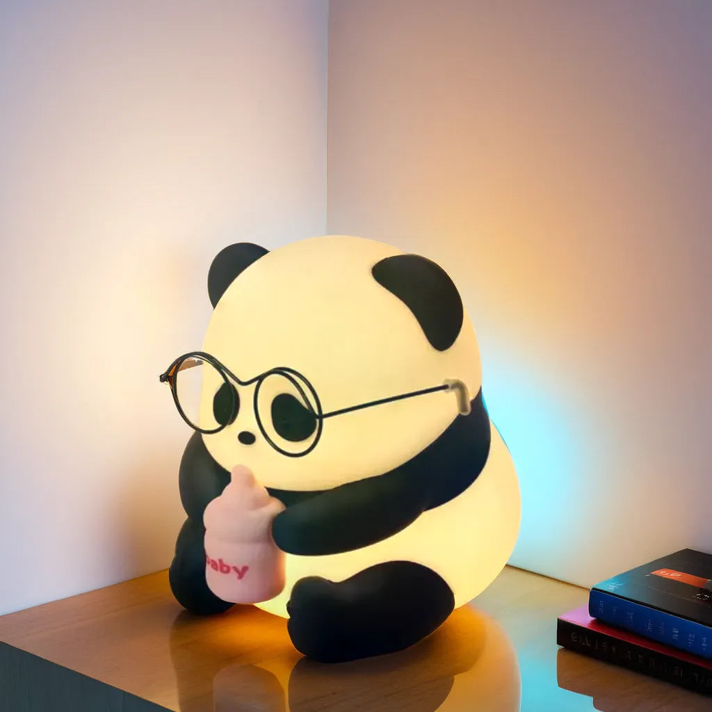 Cute Baby Panda Rechargeable Night Light