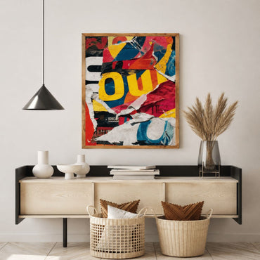 Abstract Urban Collage Canvas Wall Art