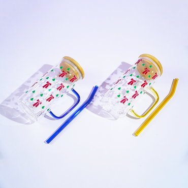 Christmas Cheer Glass Tumbler Set (Set of 2)