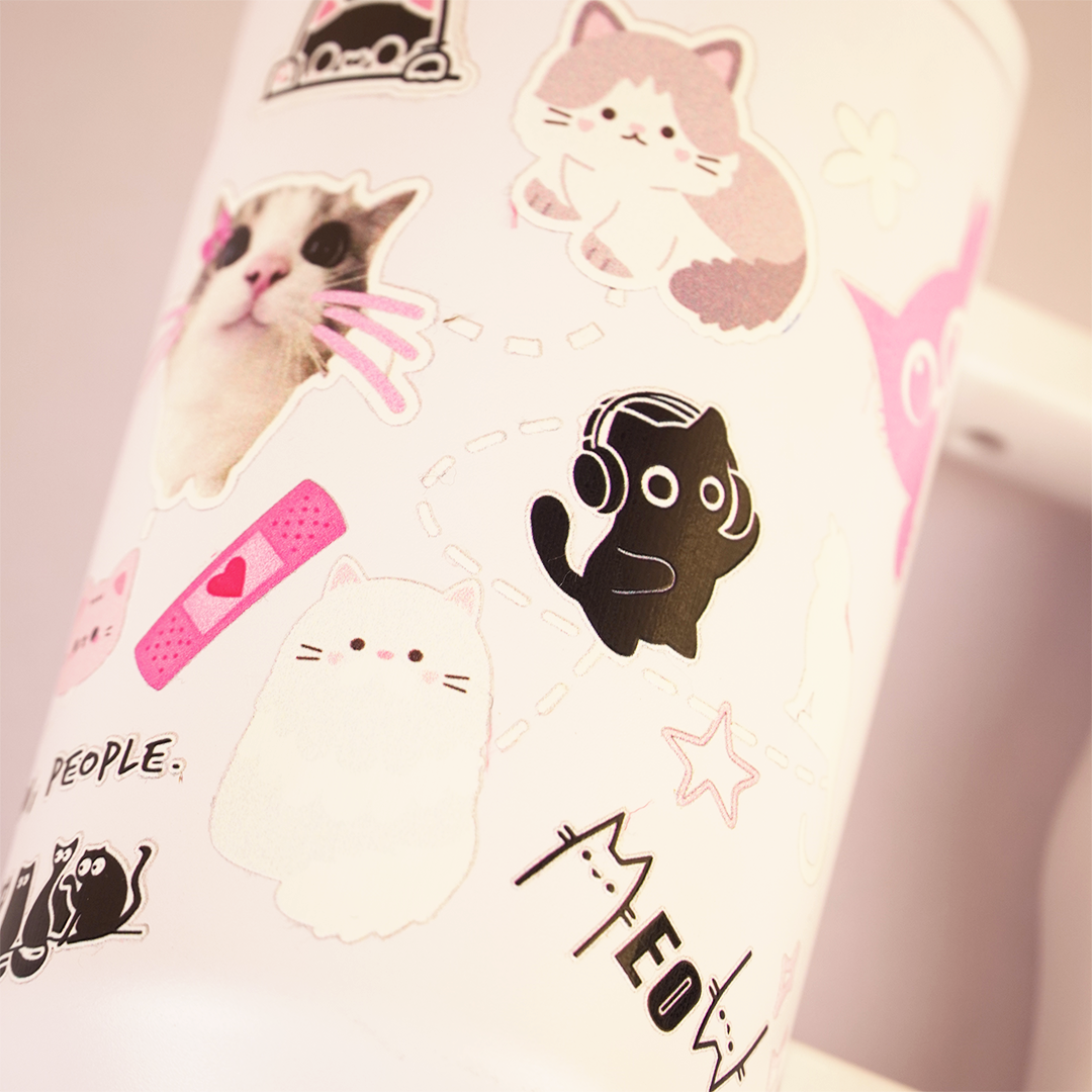 Personalised Kitty Paw Aesthetic Tumbler