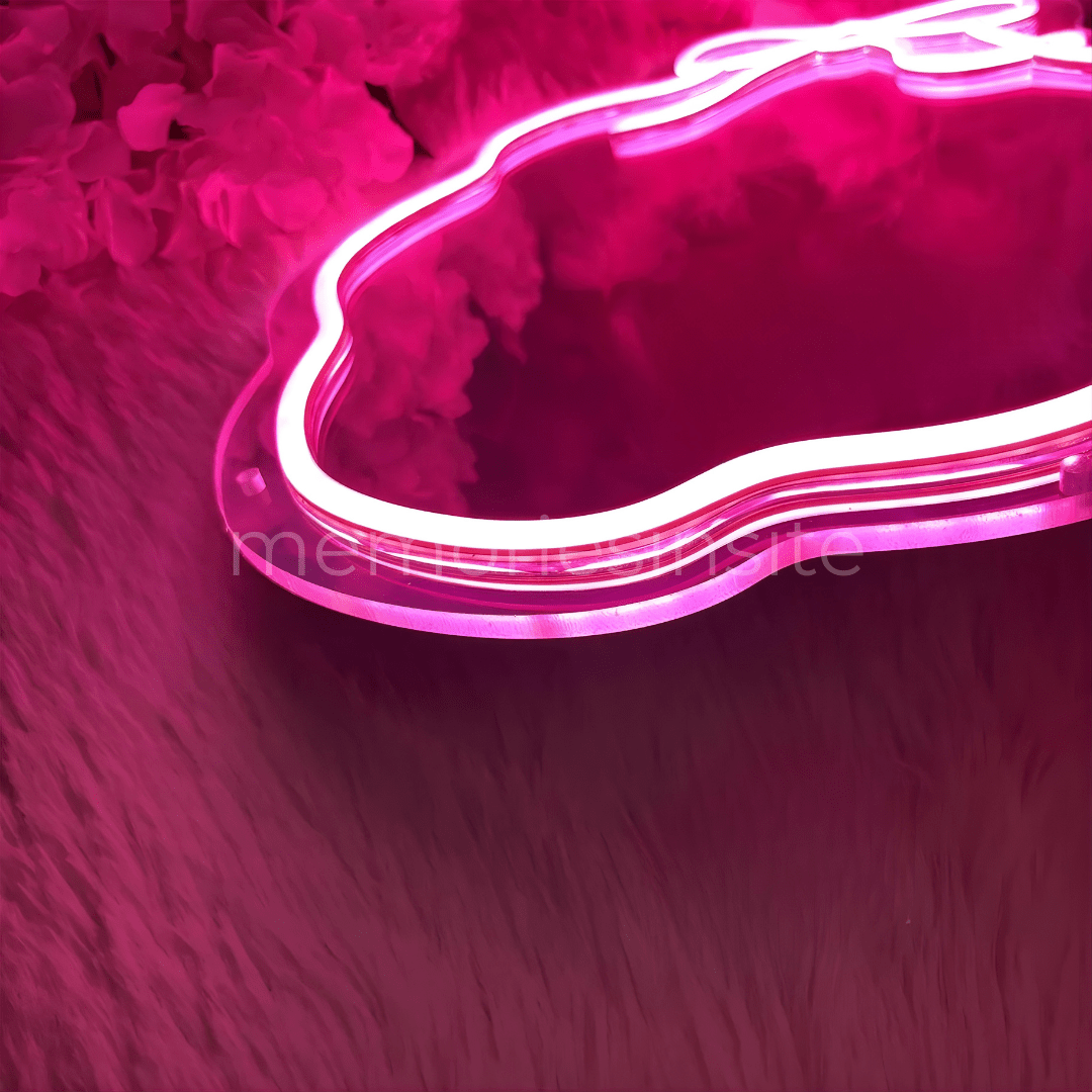 Cute Bow Neon Mirror — Acrylic LED Vanity Mirror - Memories InsiteCUTE BOW NEON MIRROR- 7*8.5 INCH