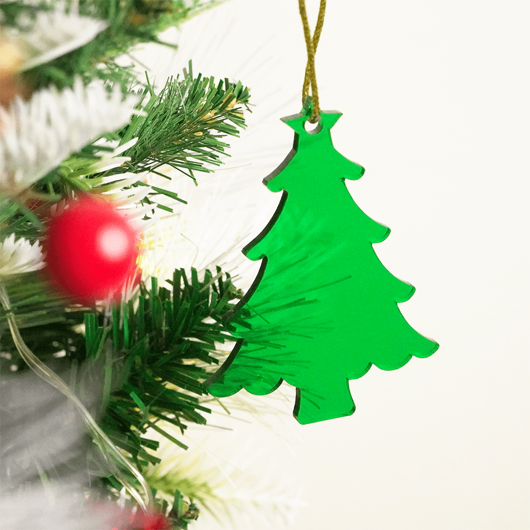 Christmas Tree Designed Christmas Hanging Ornaments – Set of 2 - Memories InsiteSet of 2