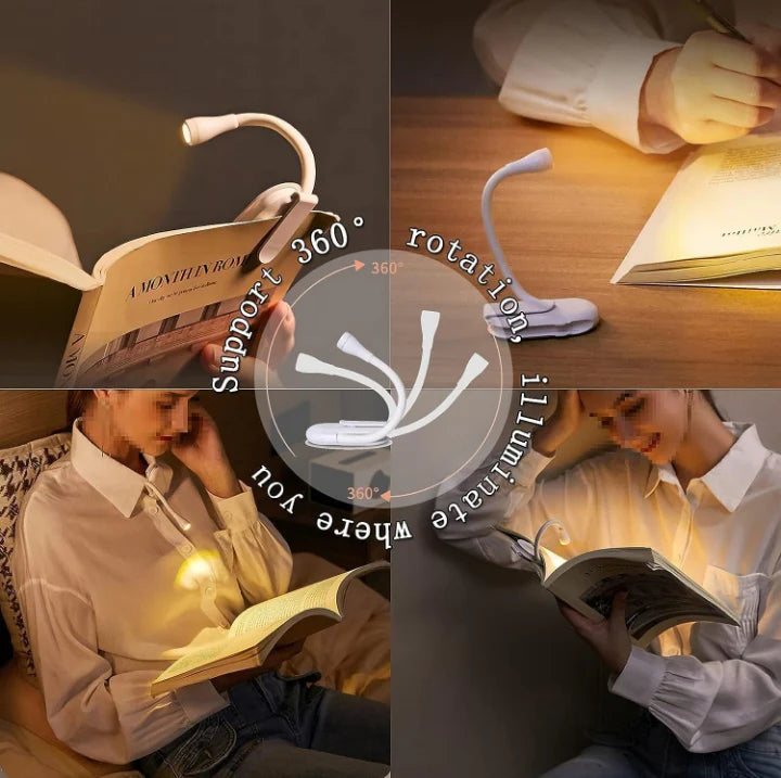 Clip-On LED Reading Light with 3 Modes ( FREE Erasable Pen Set )