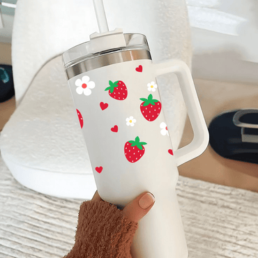 Personalized BlushBerry™ Tumbler with Straw & Lid - Memories Insite