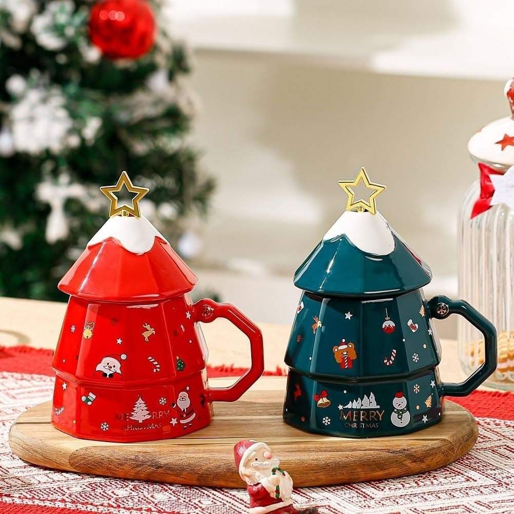 Christmas Tree Star Mug (Random Color) - Memories InsiteCHRISTMAR STAR CUP