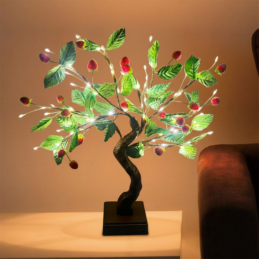 LED Decorative Fruit & Leaf Bonsai Tree Light – 40 cm