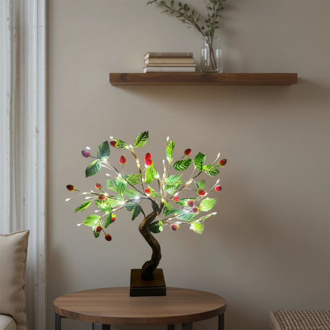 LED Decorative Fruit & Leaf Bonsai Tree Light – 40 cm