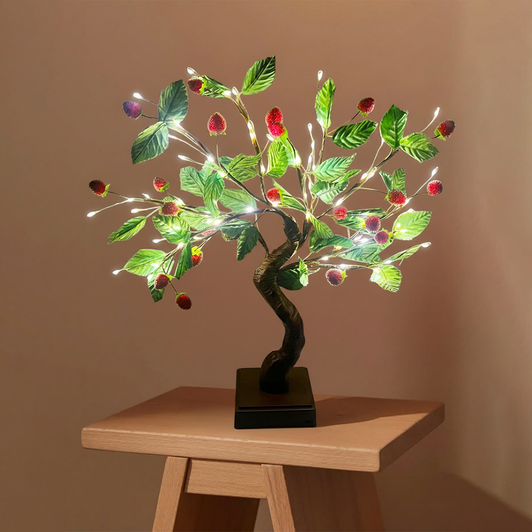 LED Decorative Fruit & Leaf Bonsai Tree Light – 40 cm