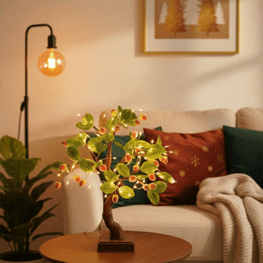 LED Decorative Fruit & Leaf Bonsai Tree Light – 40 cm - Memories InsiteSTRAWBERRY LED TREE