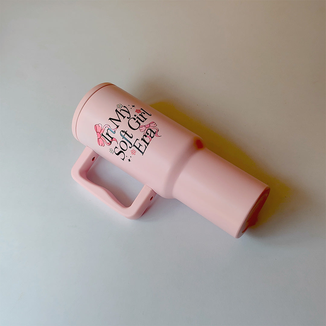 “Soft Girl Era Tumbler – Leak-Proof & Stylish”
