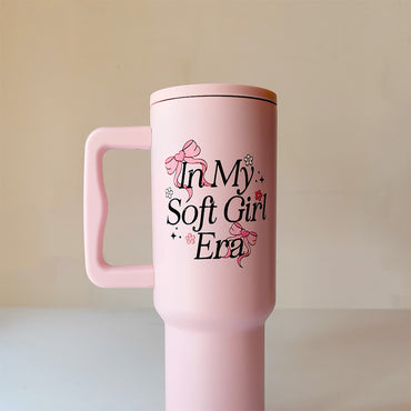 “Soft Girl Era Tumbler – Leak-Proof & Stylish”