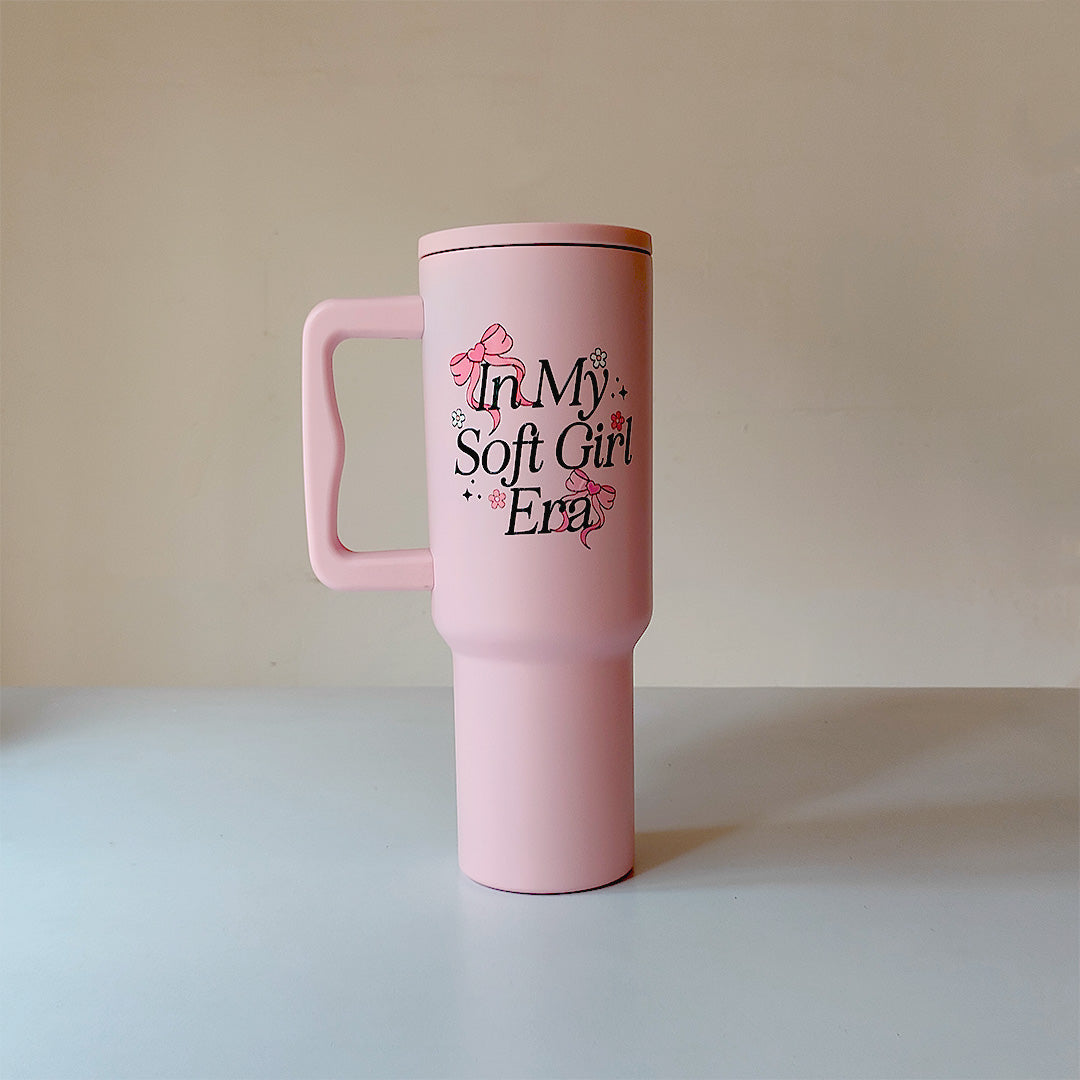 “Soft Girl Era Tumbler – Leak-Proof & Stylish”