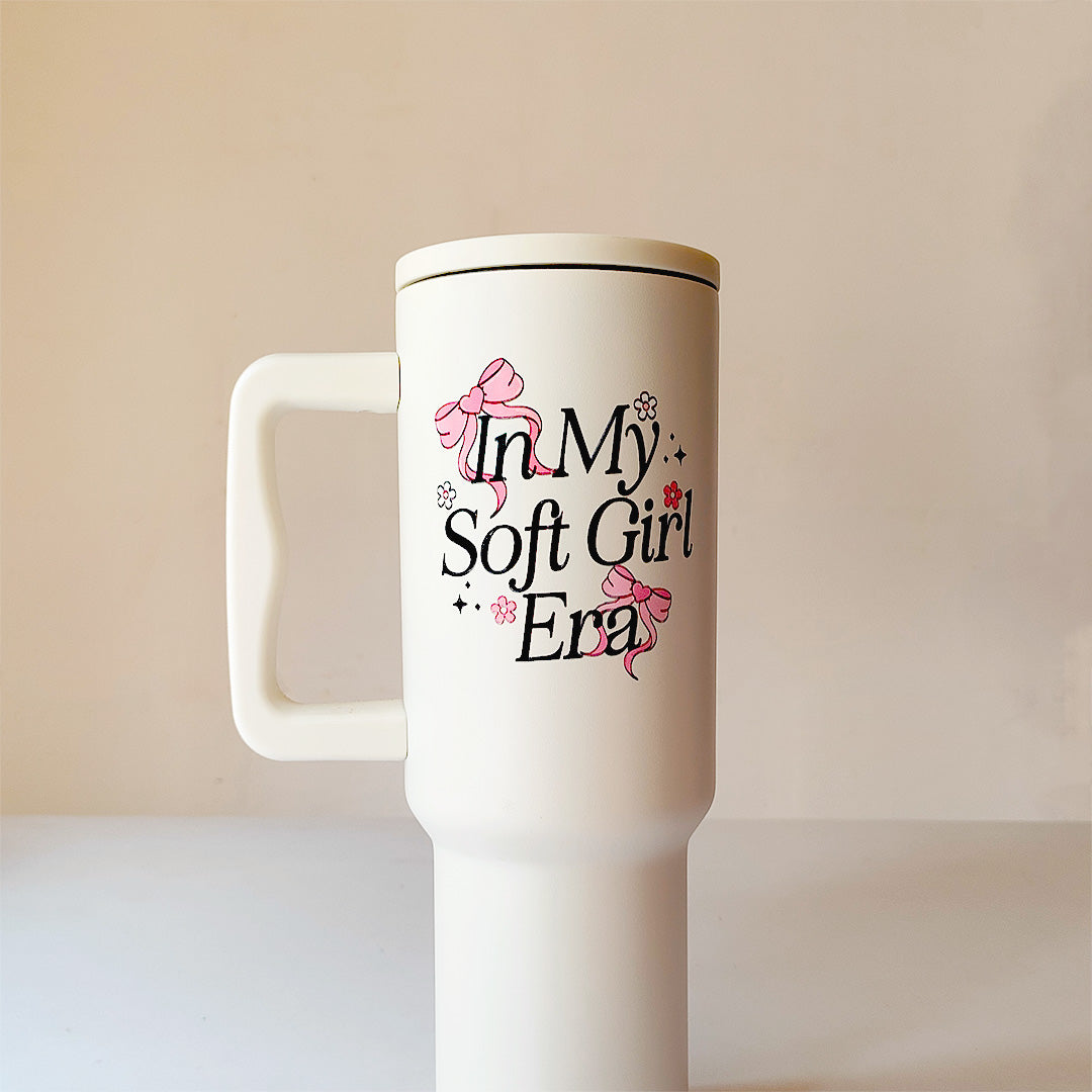 “Soft Girl Era Tumbler – Leak-Proof & Stylish”