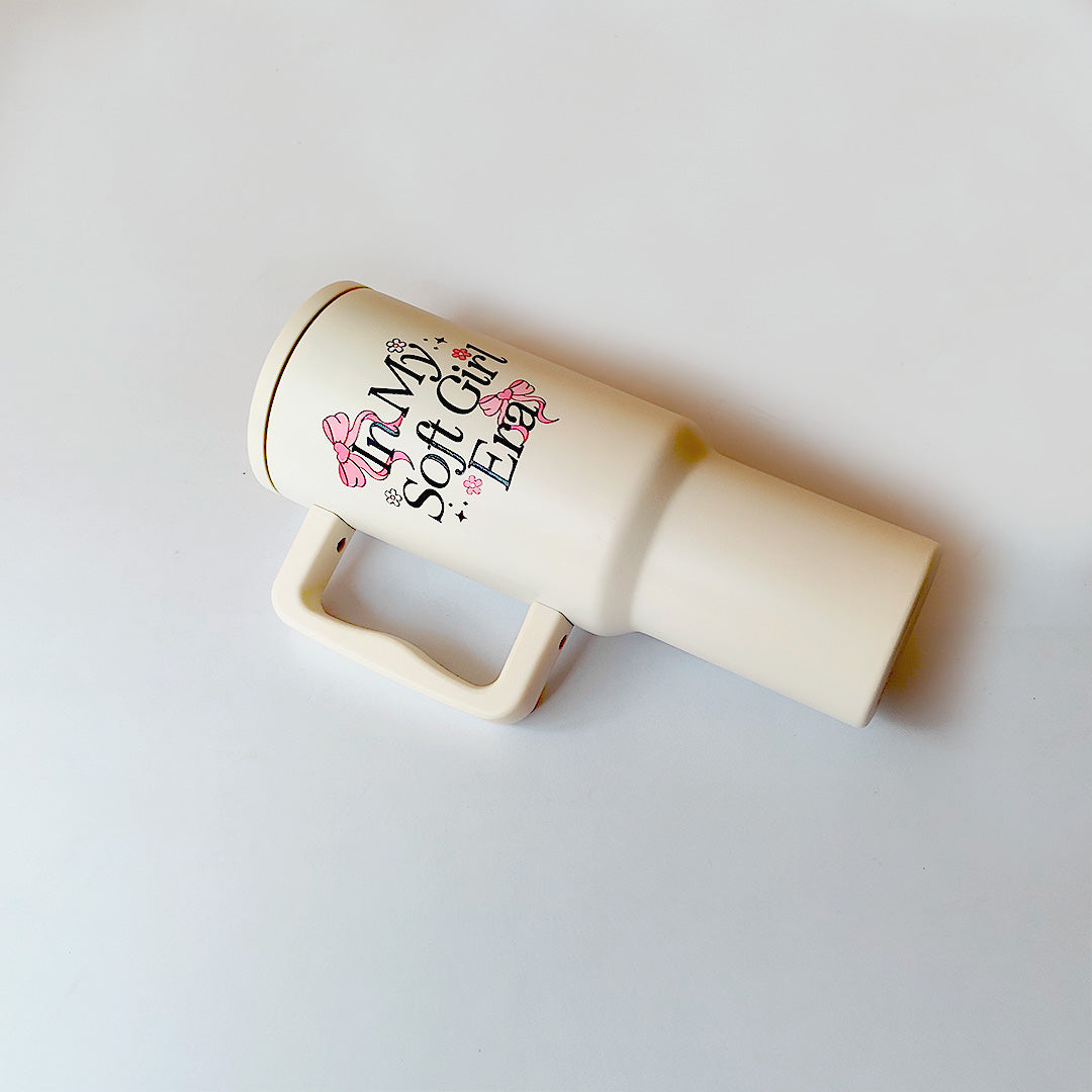 “Soft Girl Era Tumbler – Leak-Proof & Stylish”