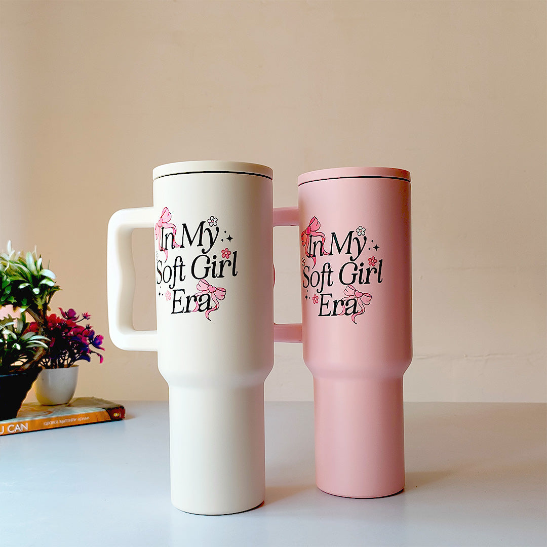 “Soft Girl Era Tumbler – Leak-Proof & Stylish”