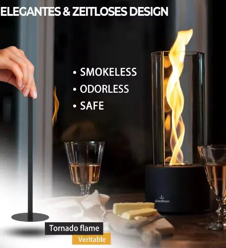 Spiral™ Tabletop Fireplace Lamp