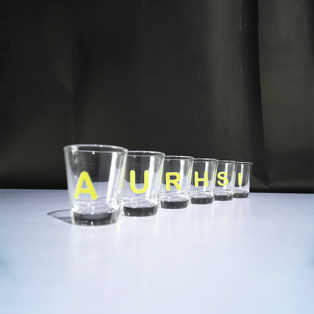Personalized Alphabet Shot Glass Set – Custom Name Glasses for Gifting & Parties - Memories InsiteVOTKA SHOTS SET OF -3