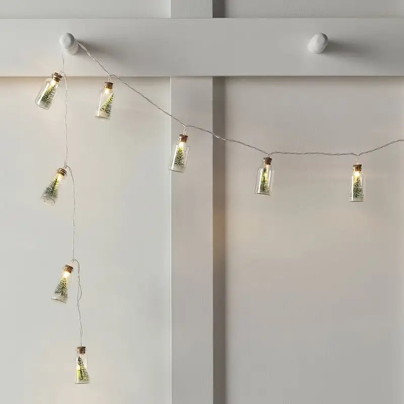 Christmas Wishing Bottle String Lights