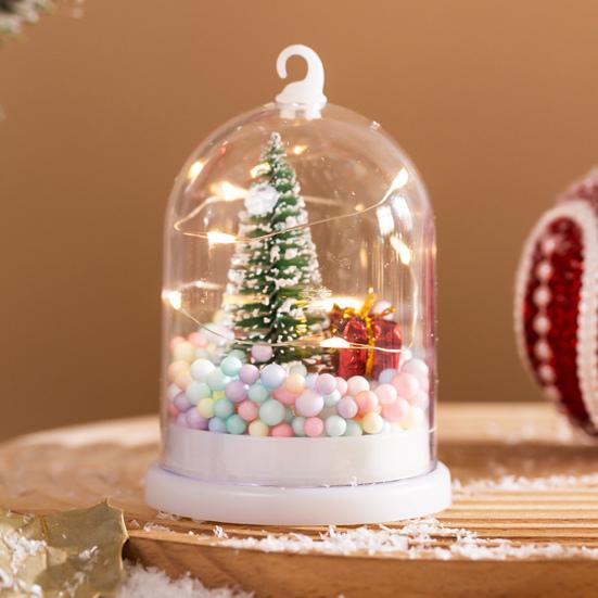 Christmas Tree Ornaments Lights Decor Set of 4